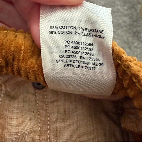 Aritzia Denim Forum Marianne High Rise Flare Corduroy Jeans - Picture 9 of 9